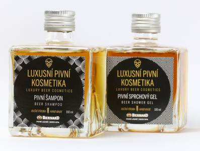 Shampoo alla birra + gel doccia alla birra - 2x 100ml (in vetro)